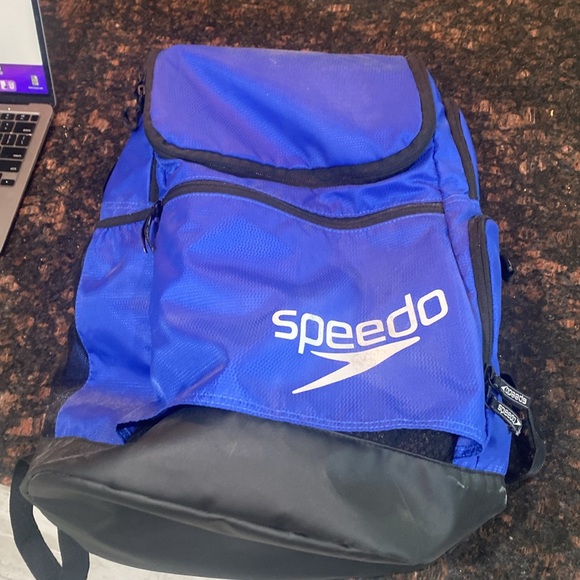 Speedo Unisex-Adult Large Teamster Backpack 35-Liter, Blue - Picture 2 of 4
